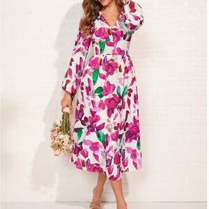 Emery Rose floral A line dress new with tags